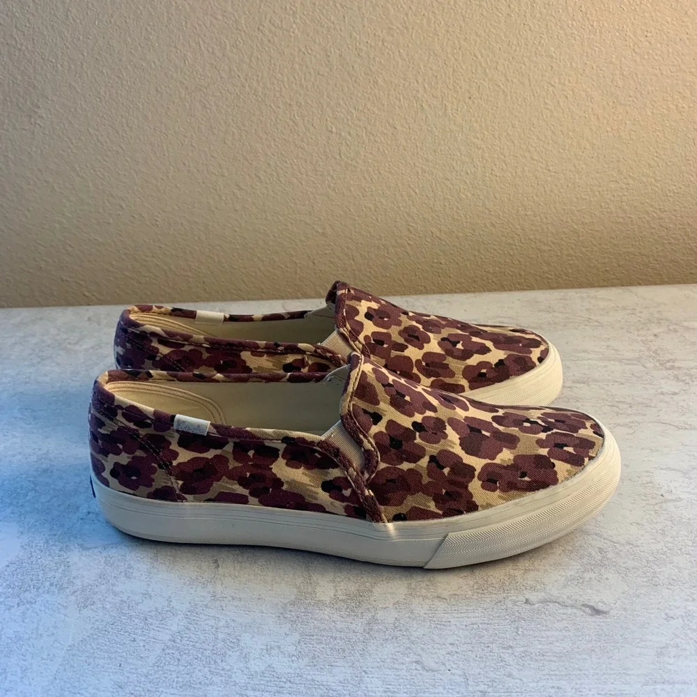 Keds x‎ Elizabeth and James Purple Floral Print Slip On Sneakers Shoes
